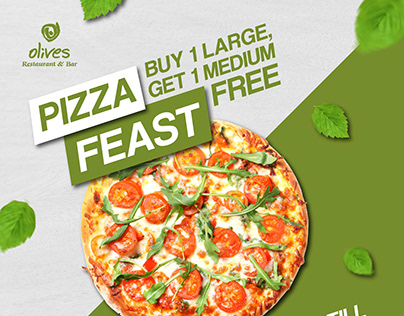 Pizza Feast Posters x Olives Kampala