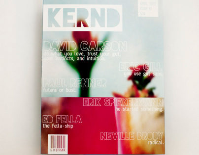 Student Work: Kernd - A Typography Magazine