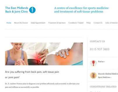 Website and logo for private medical care