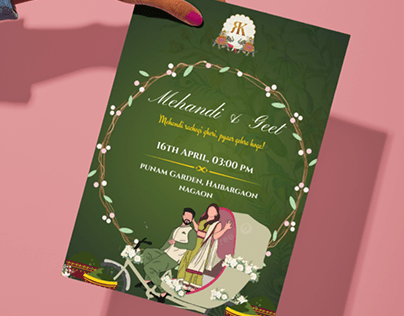Wedding Card - Mehendi