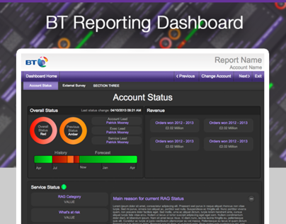 BT Reporting Dashboard