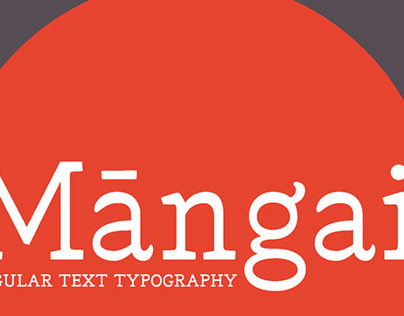 Tipografía Mangai