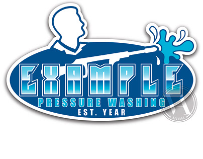 Pressure Washing Logo Example