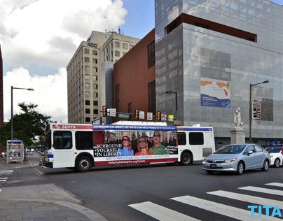Historic Philadelphia Septa Bus Advertisements