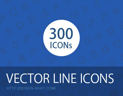 300 Vector Line Icons