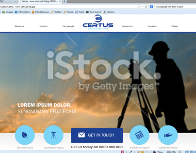 Certus website design