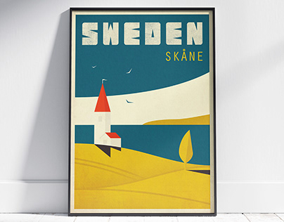 Travel poster - Skane, Sweden