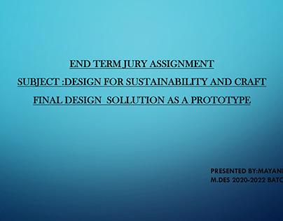 Sustainable solution Unsustainable design problem