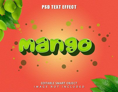 Mango PSD Text Effect