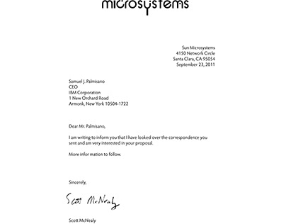 Sun Microsystems logo redesign and letterhead concept