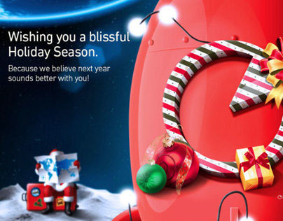 "Santa nowadays" Olrange 2013 x-mas ecard greetings