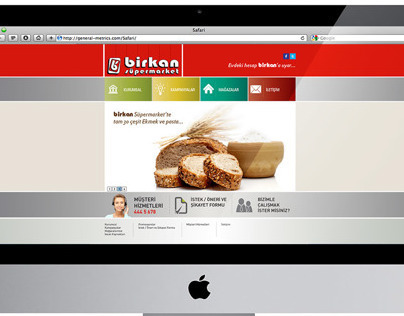 Birkan Market Web Design