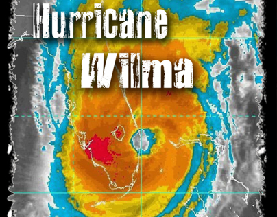 another hurricane poster "Hurricane Wilma".