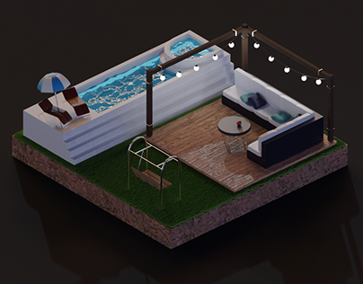 3D Swimming pool / Blender 3.2.2