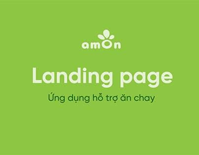 UI/UX : Landingpage App / Amon