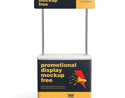 Promotional Display mockup free PSD download