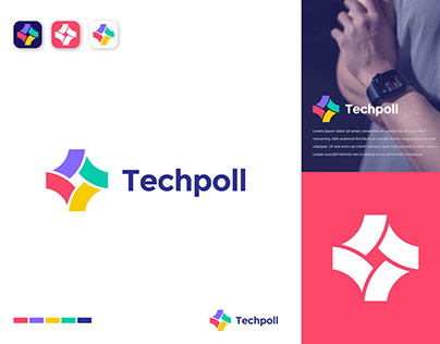 Techpoll logo concpt bassed on Smartwatch (unused)