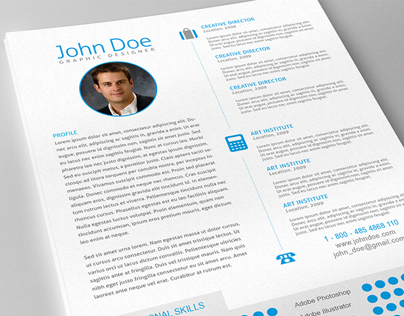 Professional Resume Template for Adobe InDesign