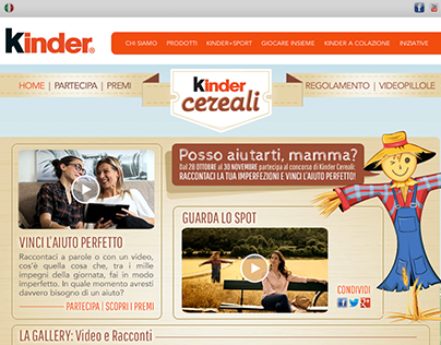KINDER CEREALI - WebSite