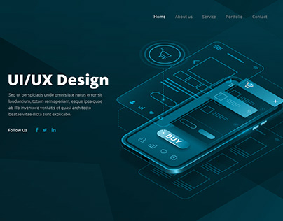 Landing Page Template of UI/UX Design