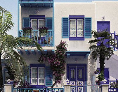 Greece Santorini Houses