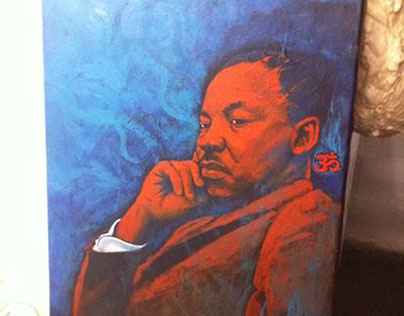 "MLK Listening to the Universal Song"