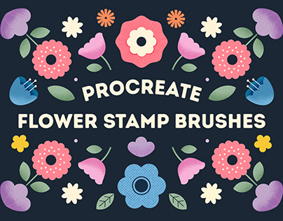 Procreate Flower Stamp Brushes