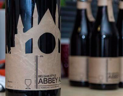 Craft Beer label design, Abbey Ale