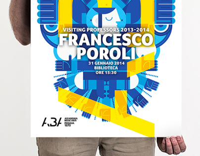 Poster "Visiting Professor" Francesco Poroli / ABA 2014
