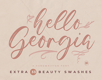 Hello Georgia - A Handwritten Font