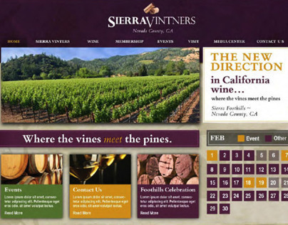 Sierra Vintners Winery Website