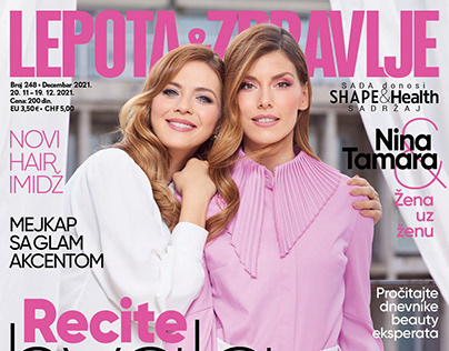 Cover story Nina & Tamara for magazine Lepota&Zdravlje