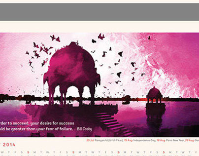 RBL Bank Calendar Design