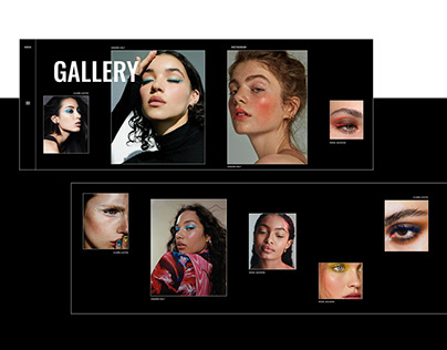Loudly, makeup studio website concept