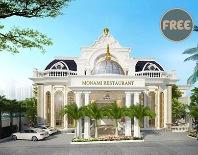 5990. Free Sketchup Neoclassical Restaurant Exterior