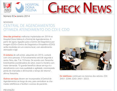 CheckNews Hospital Dona Helena