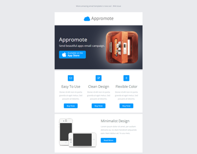 Appromote, Responsive Email Template for App Promotions