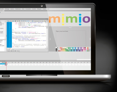 Interactive Manipulated Curtain-Program for MIMIO