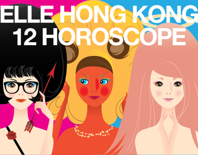 ELLE (HK) Horoscope Illustration