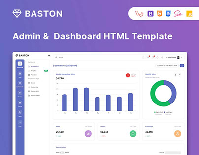 Baston - Admin & Dashboard HTML Template