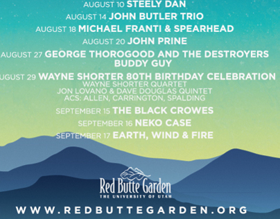 2013 Red Butte Garden Outdoor Concert Series