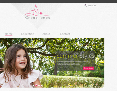 Ari Creaciones Website Design