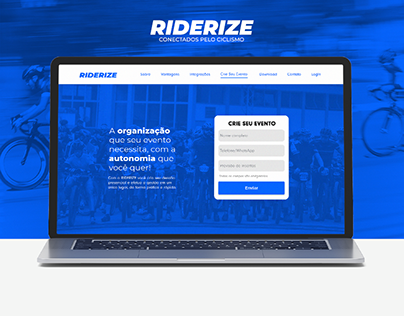 Landing page - Riderize: Crie seu desafio