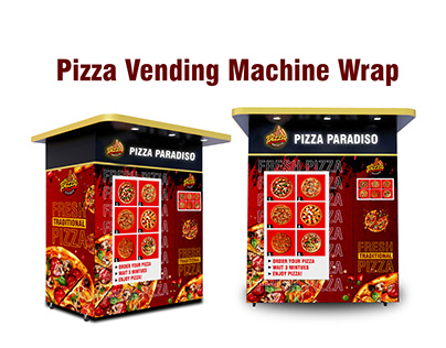 Pizza Vending Machine Wrap | Vending Machine Sticker