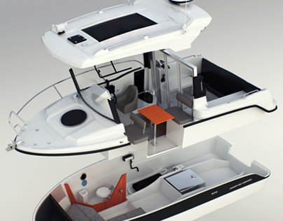 Parker 660 Weekend 3D-model boat