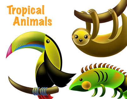 Tropical Animals (Cliparts)