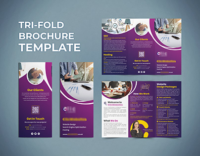 Colorful Trifold Brochure Design for Client.