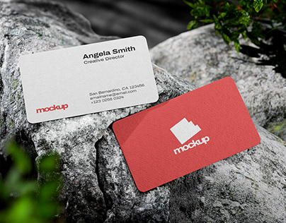 Business Card Mockup on a Rock "FREE"