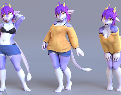 3d vrchat vr avatar furry avatar nsfw with texturing