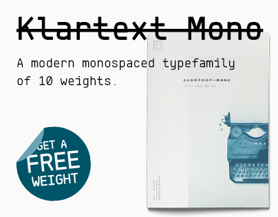 Klartext Mono — Typeface & Brochure